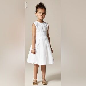 J.Crew Girls' pleated bow dress in taffeta